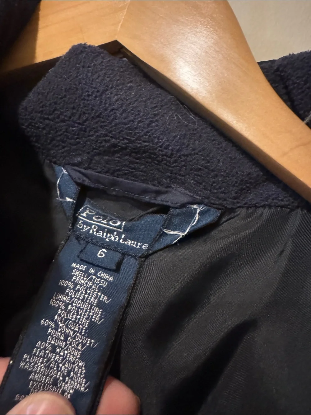 Polo by Ralph Lauren Puffer Kids Jacket in Navy with Hood